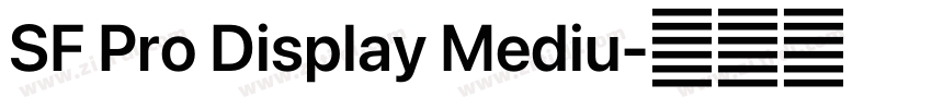 SF Pro Display Mediu字体转换